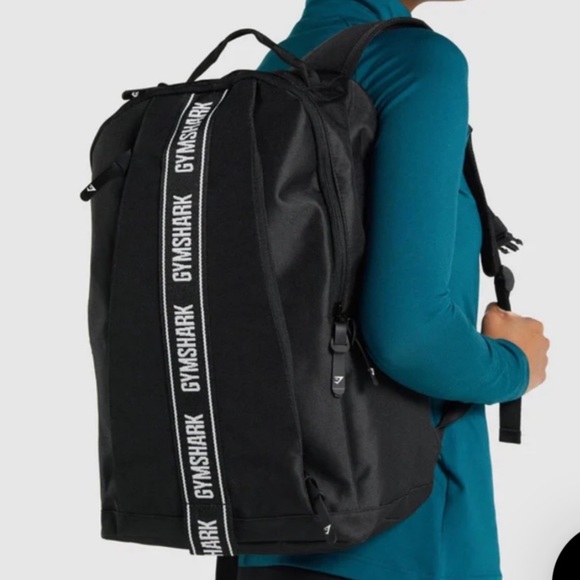 Gymshark Bags Gymshark Taped Backpack In Black Poshmark